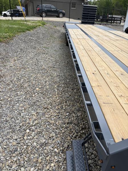 New 2026 Triple Crown Heavy Duty 35' Gooseneck Equipment Trailer, 25K GVWR, Mega Ramps, Spare