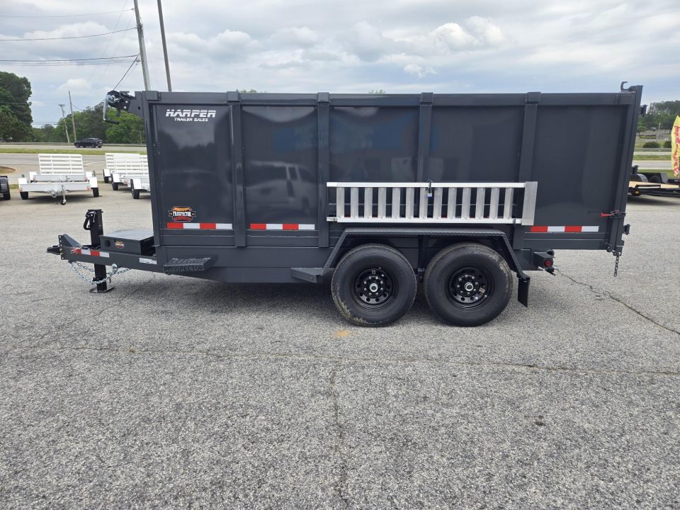 New 2026 PROSPECTOR 7X14 14K TELESCOPING DUMP TRAILER WITH 4' WALLS AND SPARE TIRE