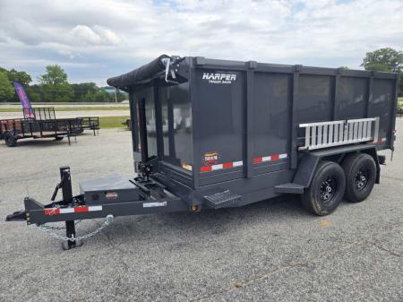 New 2026 PROSPECTOR 7X14 14K TELESCOPING DUMP TRAILER WITH 4' WALLS AND SPARE TIRE