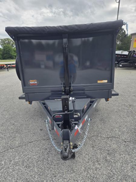 New 2026 PROSPECTOR 7X14 14K TELESCOPING DUMP TRAILER WITH 4' WALLS AND SPARE TIRE