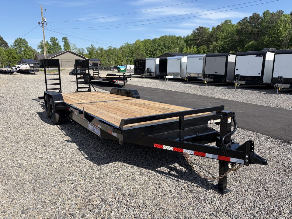 New 2026 Triple Crown 7x24 Heavy Duty Equipment Trailer, 5' Ramps, 16K GVWR