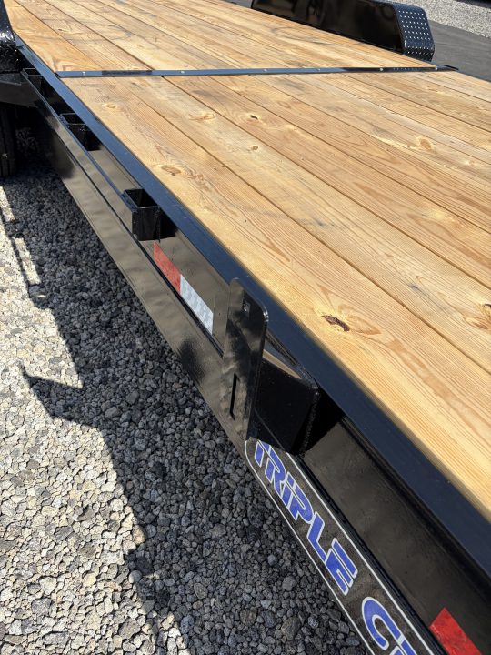 New 2026 Triple Crown 7x24 Heavy Duty Equipment Trailer, 5' Ramps, 16K GVWR