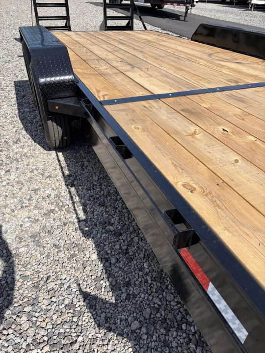 New 2026 Triple Crown 7x24 Heavy Duty Equipment Trailer, 5' Ramps, 16K GVWR