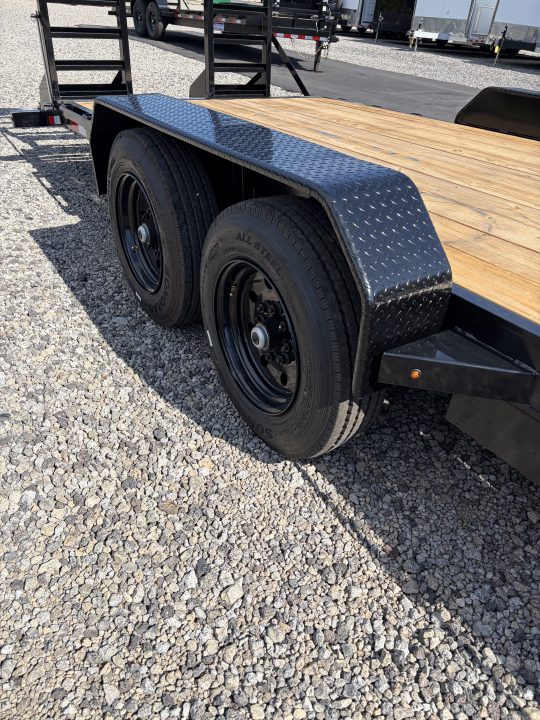 New 2026 Triple Crown 7x24 Heavy Duty Equipment Trailer, 5' Ramps, 16K GVWR