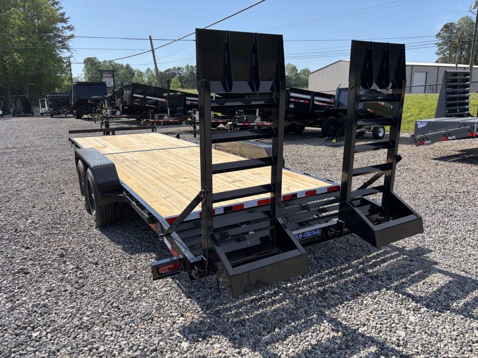 New 2026 Triple Crown 7x24 Heavy Duty Equipment Trailer, 5' Ramps, 16K GVWR