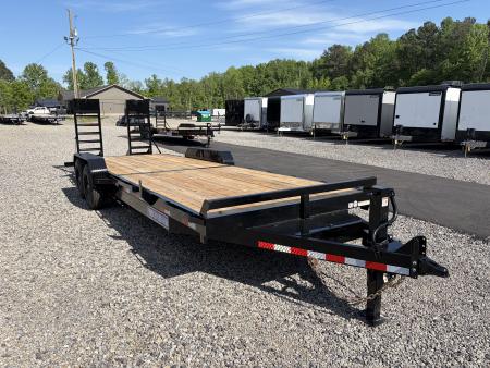 New 2026 Triple Crown 7x24 Heavy Duty Equipment Trailer, 5' Ramps, 16K GVWR