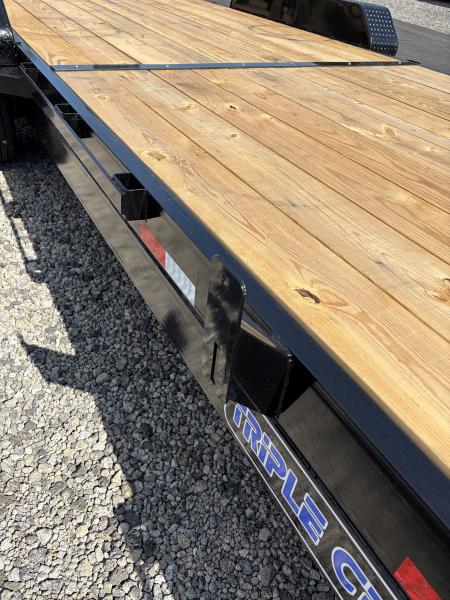 New 2026 Triple Crown 7x24 Heavy Duty Equipment Trailer, 5' Ramps, 16K GVWR