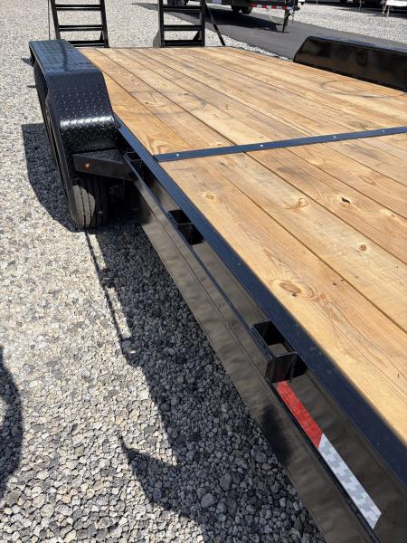 New 2026 Triple Crown 7x24 Heavy Duty Equipment Trailer, 5' Ramps, 16K GVWR