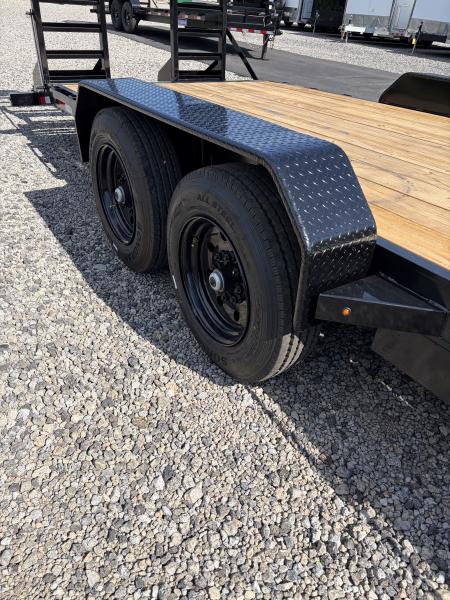 New 2026 Triple Crown 7x24 Heavy Duty Equipment Trailer, 5' Ramps, 16K GVWR
