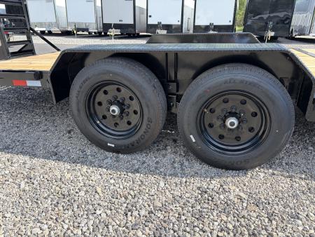 New 2026 Triple Crown 7x24 Heavy Duty Equipment Trailer, 5' Ramps, 16K GVWR