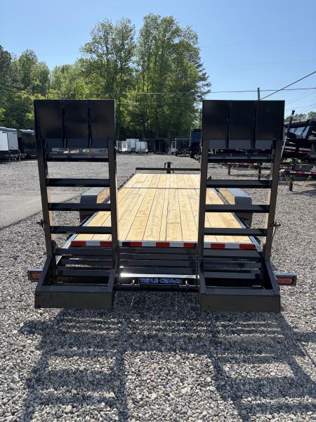 New 2026 Triple Crown 7x24 Heavy Duty Equipment Trailer, 5' Ramps, 16K GVWR