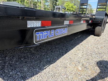 New 2026 Triple Crown 7x24 Heavy Duty Equipment Trailer, 5' Ramps, 16K GVWR