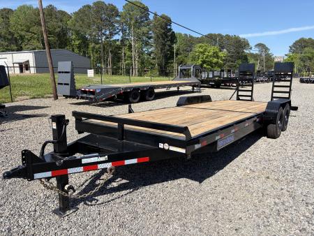 New 2026 Triple Crown 7x24 Heavy Duty Equipment Trailer, 5' Ramps, 16K GVWR