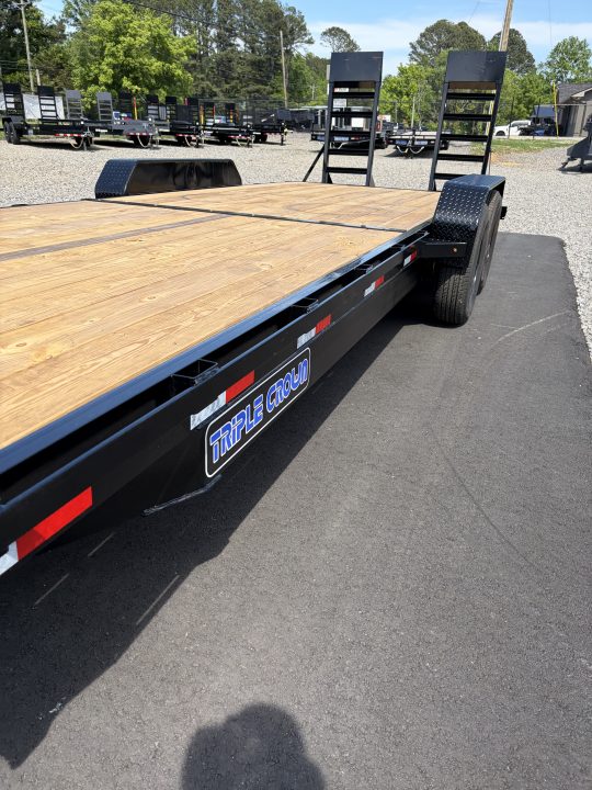 New 2026 Triple Crown 7x24 Heavy Duty Equipment Trailer, 5' Ramps, 14K GVWR