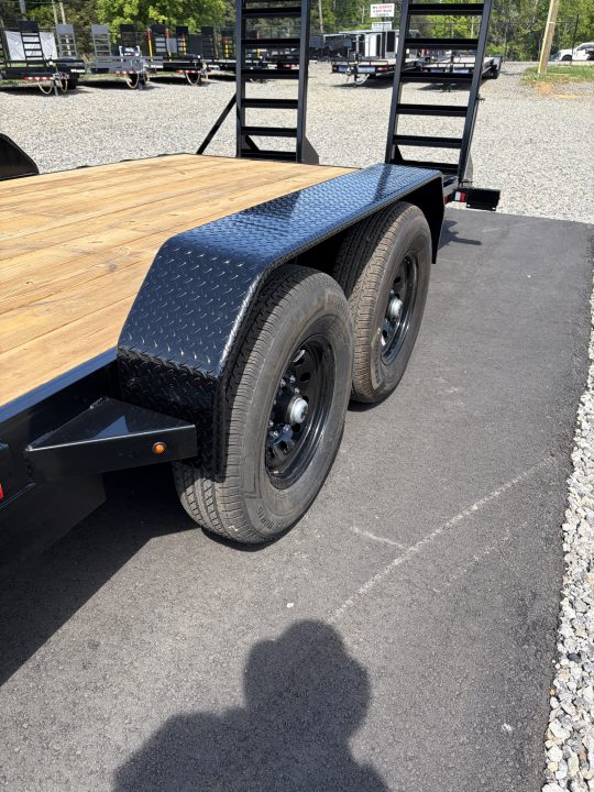 New 2026 Triple Crown 7x24 Heavy Duty Equipment Trailer, 5' Ramps, 14K GVWR