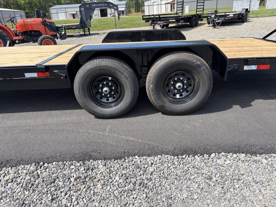 New 2026 Triple Crown 7x24 Heavy Duty Equipment Trailer, 5' Ramps, 14K GVWR