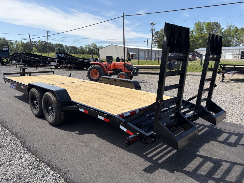 New 2026 Triple Crown 7x24 Heavy Duty Equipment Trailer, 5' Ramps, 14K GVWR