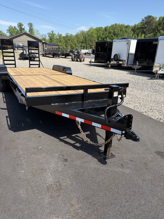 New 2026 Triple Crown 7x24 Heavy Duty Equipment Trailer, 5' Ramps, 14K GVWR