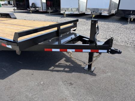New 2026 Triple Crown 7x24 Heavy Duty Equipment Trailer, 5' Ramps, 14K GVWR