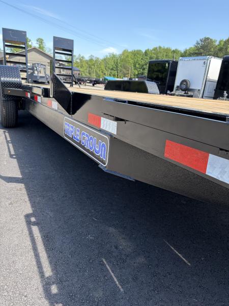 New 2026 Triple Crown 7x24 Heavy Duty Equipment Trailer, 5' Ramps, 14K GVWR