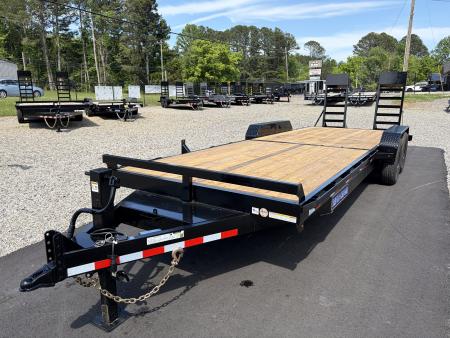 New 2026 Triple Crown 7x24 Heavy Duty Equipment Trailer, 5' Ramps, 14K GVWR