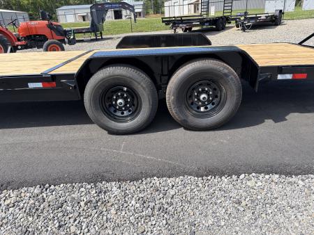 New 2026 Triple Crown 7x24 Heavy Duty Equipment Trailer, 5' Ramps, 14K GVWR