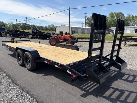 New 2026 Triple Crown 7x24 Heavy Duty Equipment Trailer, 5' Ramps, 14K GVWR