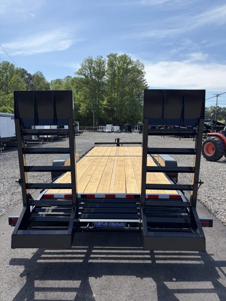New 2026 Triple Crown 7x24 Heavy Duty Equipment Trailer, 5' Ramps, 14K GVWR