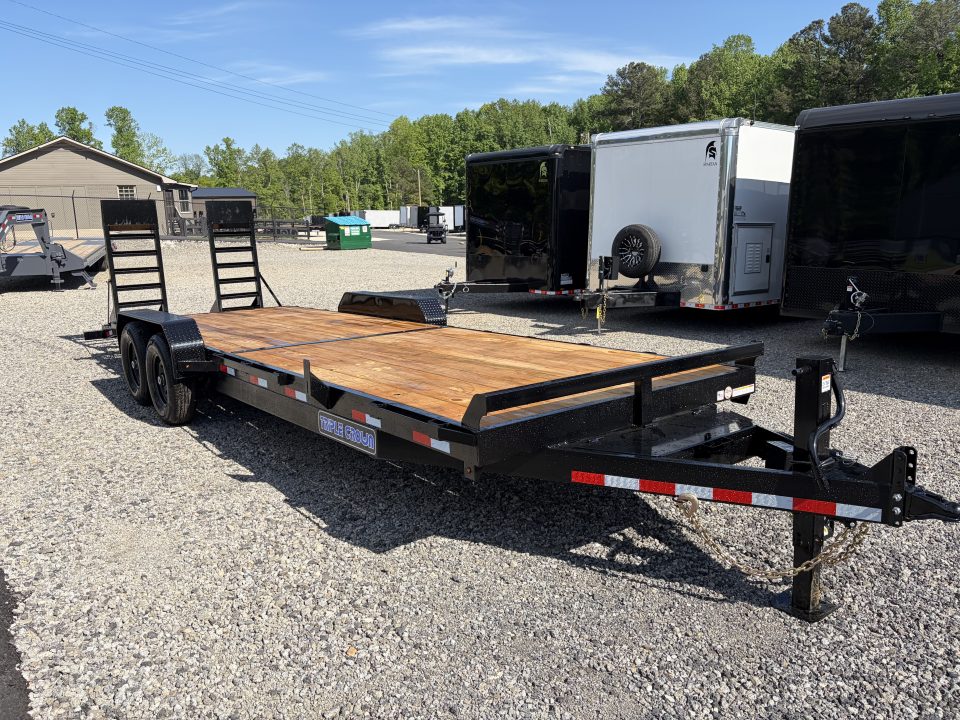New 2026 Triple Crown 7x24 Heavy Duty Equipment Trailer, 5' Ramps, 14K GVWR