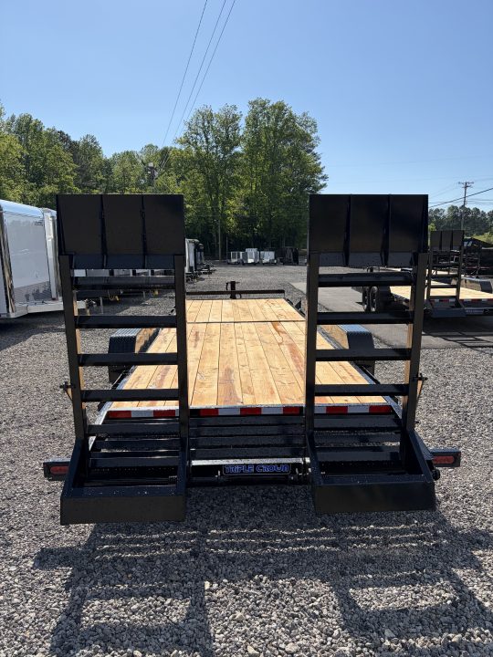 New 2026 Triple Crown 7x24 Heavy Duty Equipment Trailer, 5' Ramps, 14K GVWR