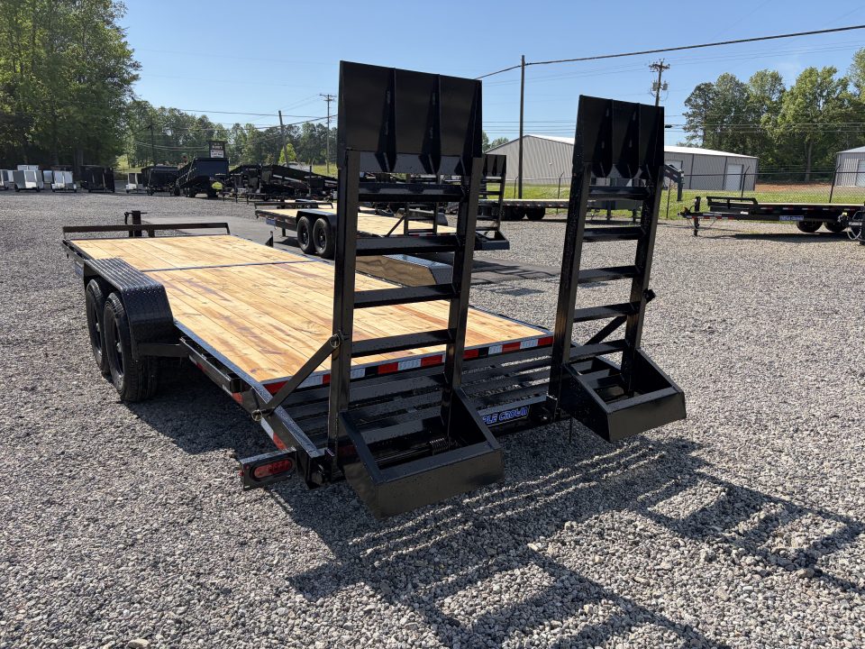 New 2026 Triple Crown 7x24 Heavy Duty Equipment Trailer, 5' Ramps, 14K GVWR