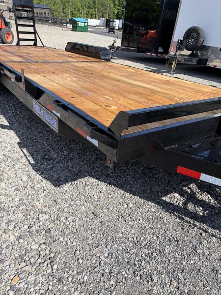 New 2026 Triple Crown 7x24 Heavy Duty Equipment Trailer, 5' Ramps, 14K GVWR