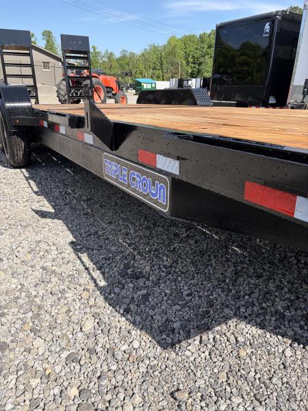 New 2026 Triple Crown 7x24 Heavy Duty Equipment Trailer, 5' Ramps, 14K GVWR