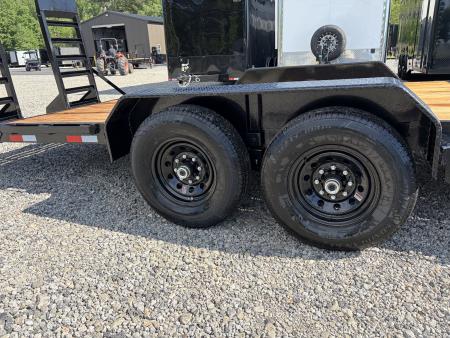 New 2026 Triple Crown 7x24 Heavy Duty Equipment Trailer, 5' Ramps, 14K GVWR