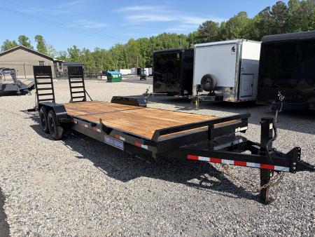 New 2026 Triple Crown 7x24 Heavy Duty Equipment Trailer, 5' Ramps, 14K GVWR