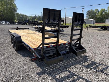 New 2026 Triple Crown 7x24 Heavy Duty Equipment Trailer, 5' Ramps, 14K GVWR