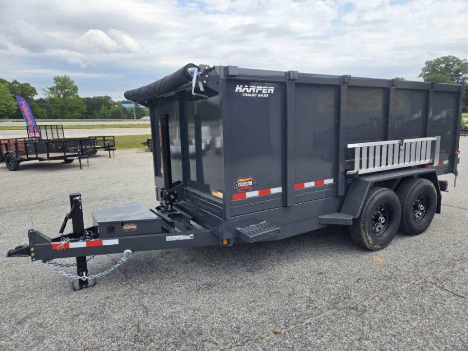 New 2026 PROSPECTOR 7X14 14K TELESCOPING DUMP TRAILER WITH 4' WALLS AND SPARE TIRE