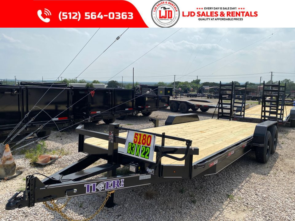 New 2026 Tiger -- 83 "X 22'- BP Equipment Trailer