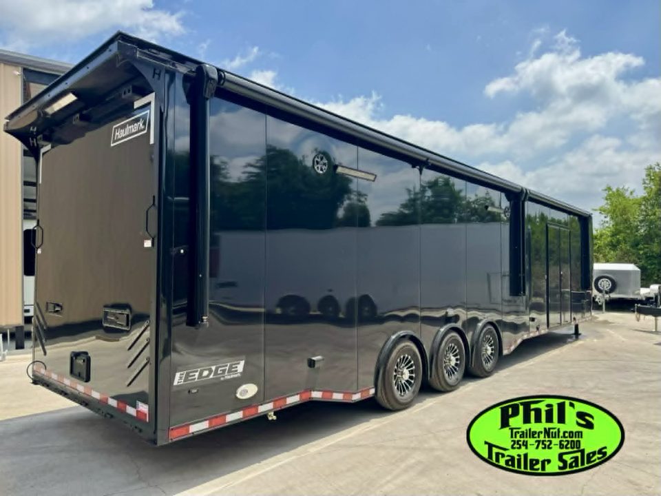 New 2026 Haulmark 8.5X44 GOOSENECK BATHROOM PACKAGE 2 ELECTRIC AWNINGS & AIRLINES! Car / Racing Trailer