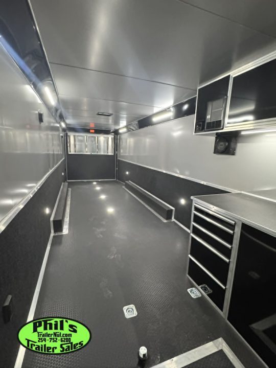 New 2026 Haulmark 8.5X44 GOOSENECK BATHROOM PACKAGE 2 ELECTRIC AWNINGS & AIRLINES! Car / Racing Trailer