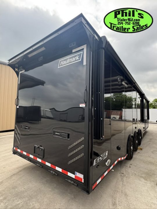 New 2026 Haulmark 8.5X44 GOOSENECK BATHROOM PACKAGE 2 ELECTRIC AWNINGS & AIRLINES! Car / Racing Trailer