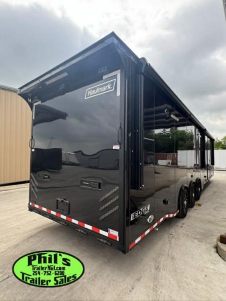 New 2026 Haulmark 8.5X44 GOOSENECK BATHROOM PACKAGE 2 ELECTRIC AWNINGS & AIRLINES! Car / Racing Trailer