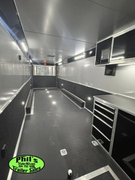 New 2026 Haulmark 8.5X44 GOOSENECK BATHROOM PACKAGE 2 ELECTRIC AWNINGS & AIRLINES! Car / Racing Trailer