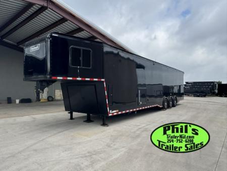 New 2026 Haulmark 8.5X44 GOOSENECK BATHROOM PACKAGE 2 ELECTRIC AWNINGS & AIRLINES! Car / Racing Trailer