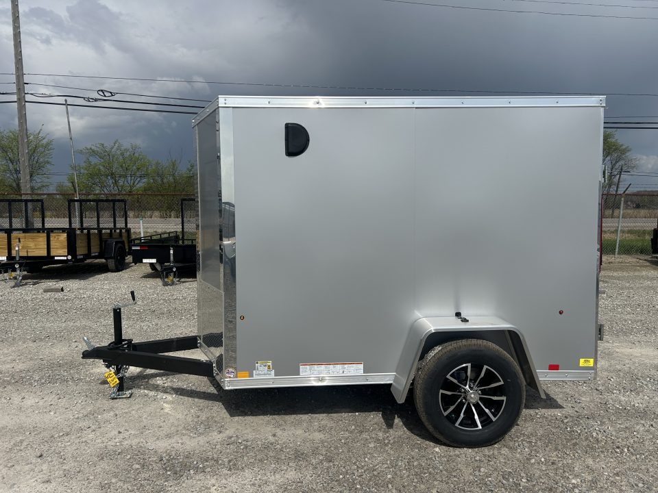 New 2026 Pace American 5x8 3K Outback DLX Flat Top V-Nose Cargo Trailer