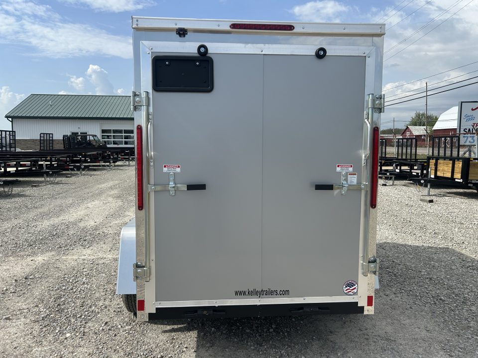 New 2026 Pace American 5x8 3K Outback DLX Flat Top V-Nose Cargo Trailer