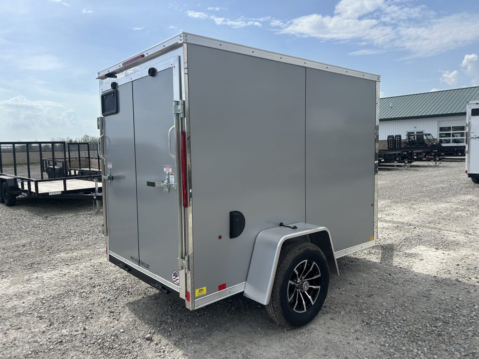 New 2026 Pace American 5x8 3K Outback DLX Flat Top V-Nose Cargo Trailer