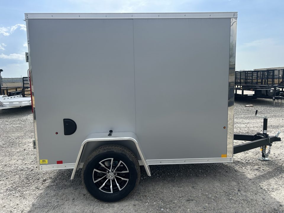New 2026 Pace American 5x8 3K Outback DLX Flat Top V-Nose Cargo Trailer