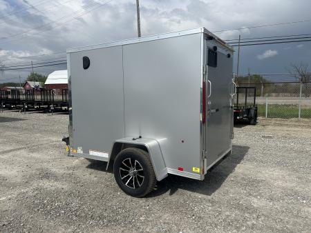 New 2026 Pace American 5x8 3K Outback DLX Flat Top V-Nose Cargo Trailer
