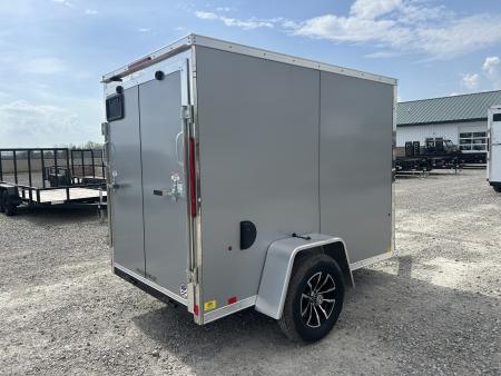 New 2026 Pace American 5x8 3K Outback DLX Flat Top V-Nose Cargo Trailer